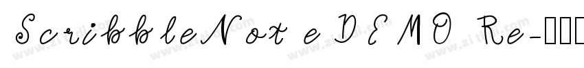 ScribbleNot eDEMO Re字体转换